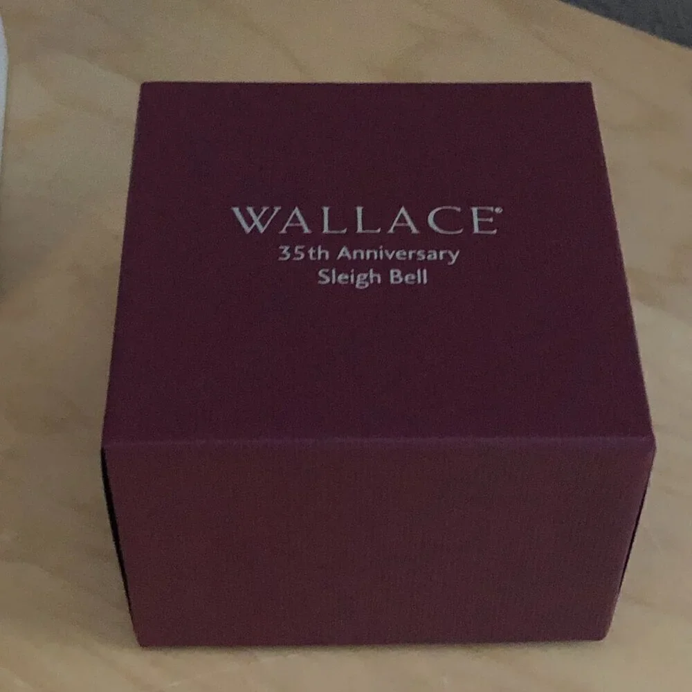 Vintage 2005 Wallace Silversmiths Silver Sleigh Bell - 35th Anniversary Edition